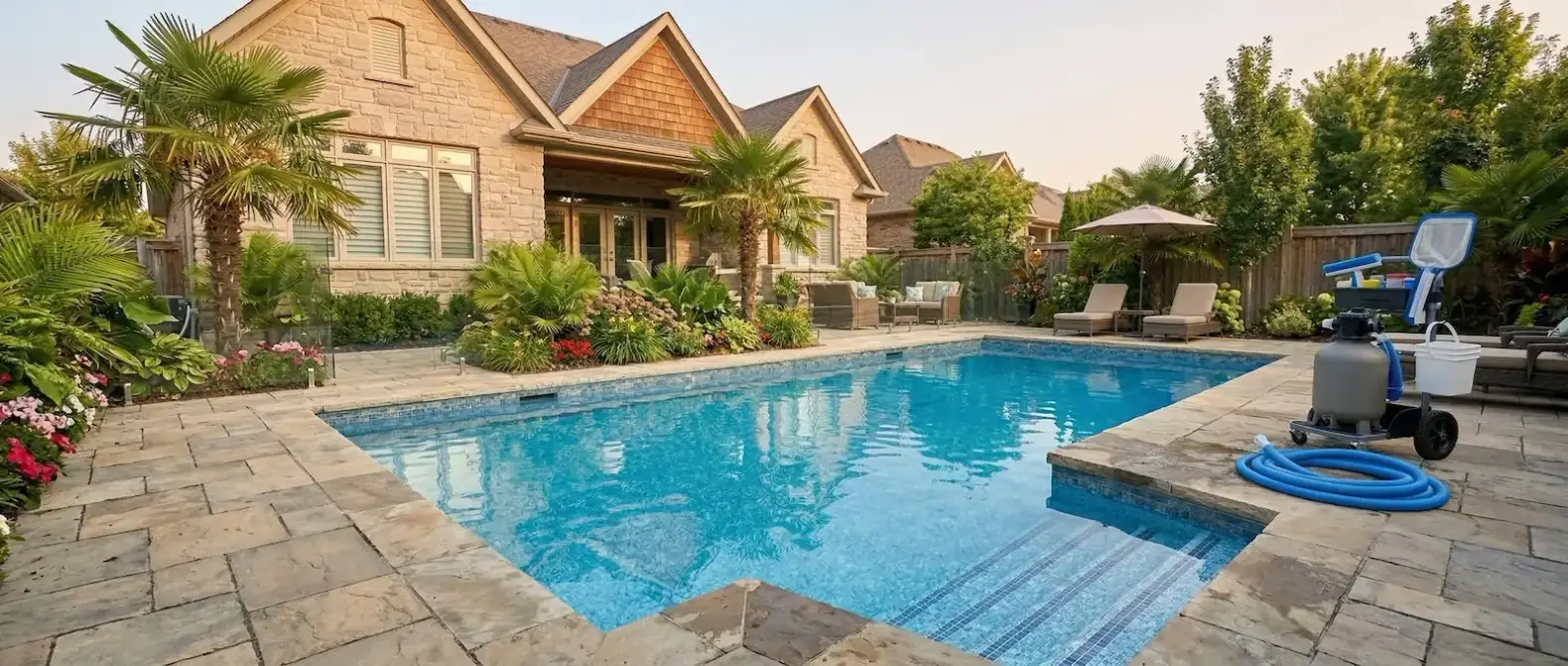 Professional pool cleaning service